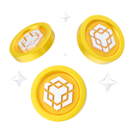 Moedas binárias  3D Icon