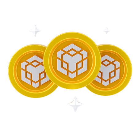 Moedas binárias  3D Icon