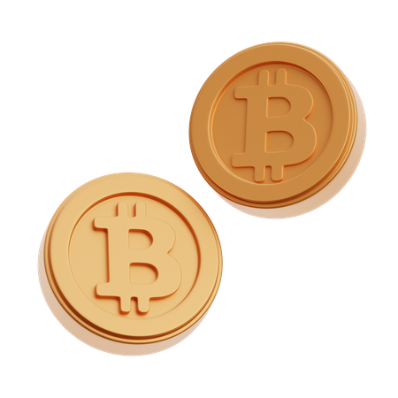 Moedas btc  3D Icon