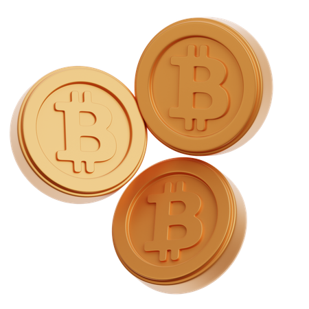 Moedas btc  3D Icon