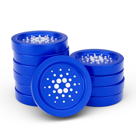 Moedas cardano  3D Icon
