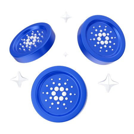Moedas cardano  3D Icon