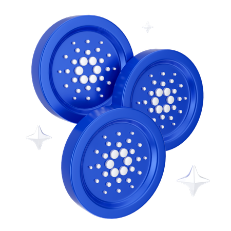 Moedas cardano  3D Icon