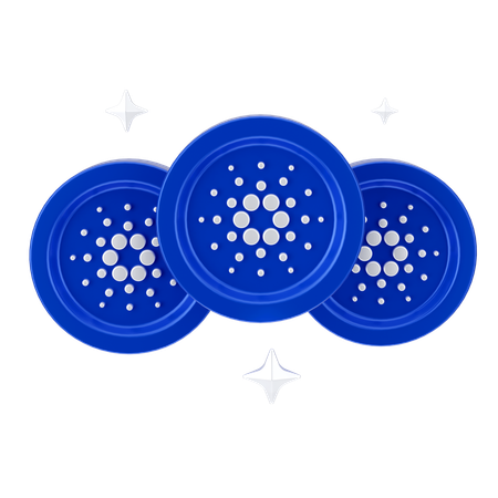 Moedas cardano  3D Icon