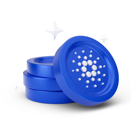 Moedas cardano  3D Icon