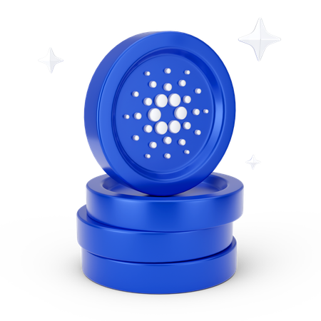 Moedas cardano  3D Icon