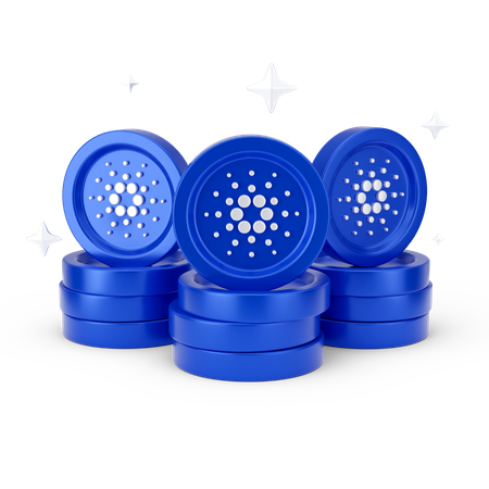 Moedas cardano  3D Icon