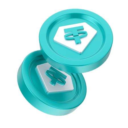 Moedas criptográficas  3D Icon