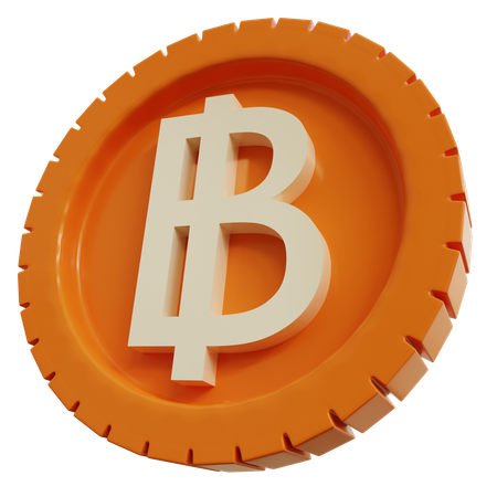 Moedas de banho tailandesas  3D Icon