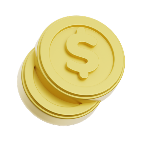 Moedas de Ouro  3D Icon