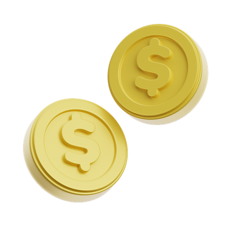 Moedas de Ouro  3D Icon