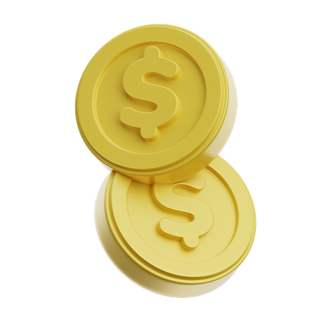 Moedas de Ouro  3D Icon