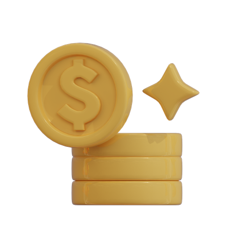 MOEDAS DE OURO  3D Icon