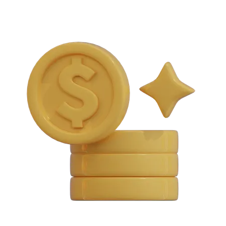 MOEDAS DE OURO  3D Icon