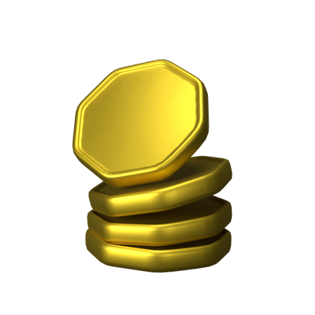 Moedas de pagamento  3D Icon