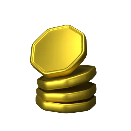 Moedas de pagamento  3D Icon