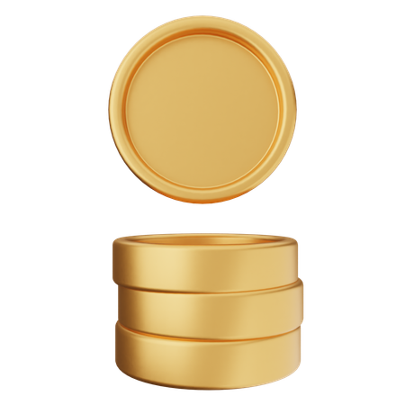 Moedas dinheiro  3D Icon