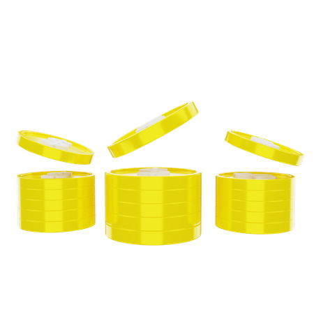 Moedas de dólar  3D Icon