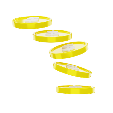 Moedas de dólar  3D Icon