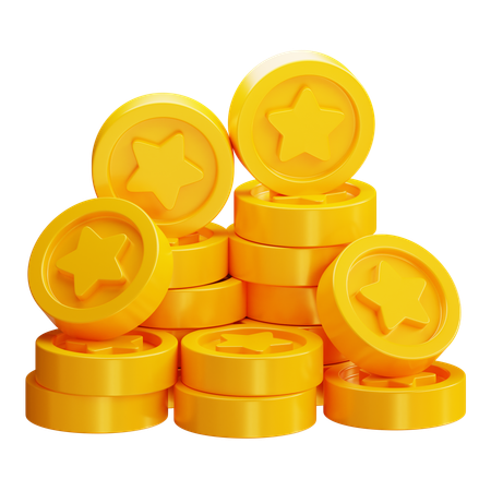 Moedas valiosas  3D Icon