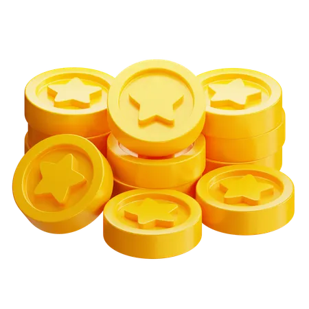 Moedas valiosas  3D Icon