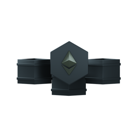 Moedas eth  3D Icon