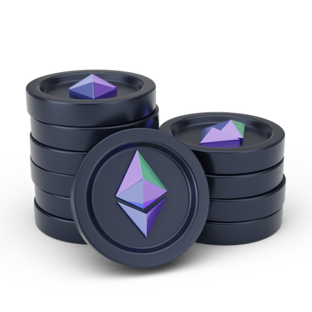 Moedas etéreas  3D Icon