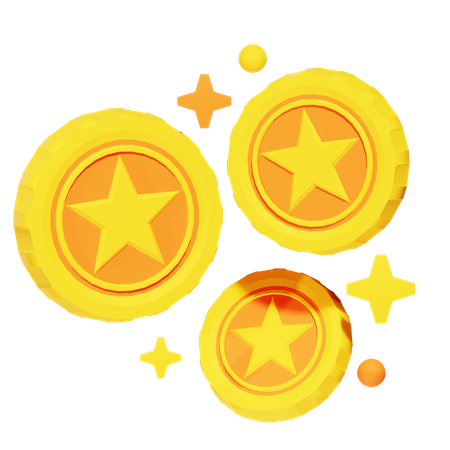 Moedas de jogos  3D Icon