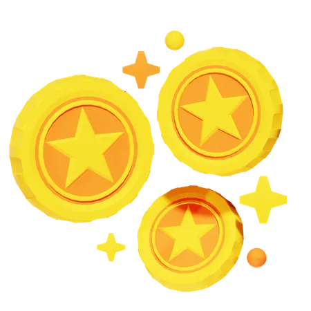 Moedas de jogos  3D Icon