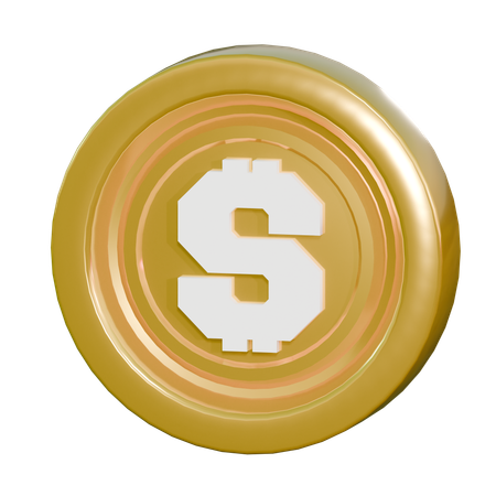 Moedas monetárias  3D Icon