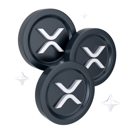 Moedas onduladas  3D Icon