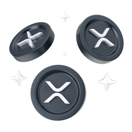 Moedas onduladas  3D Icon