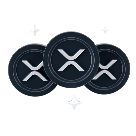 Moedas onduladas  3D Icon