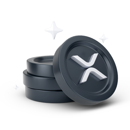 Moedas onduladas  3D Icon