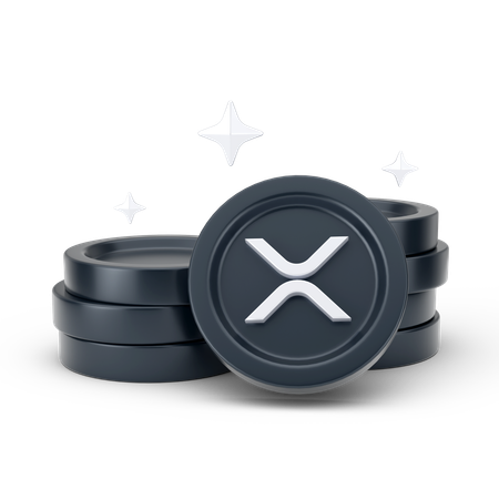 Moedas onduladas  3D Icon