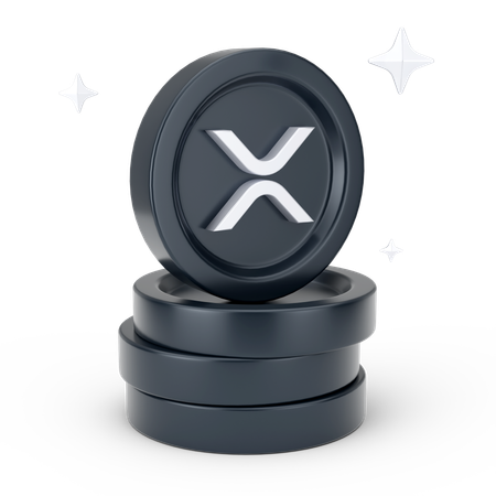 Moedas onduladas  3D Icon