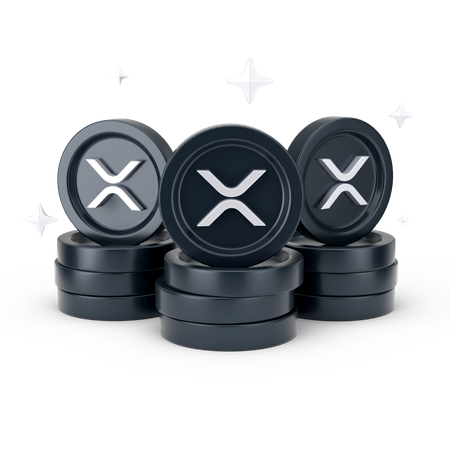 Moedas onduladas  3D Icon