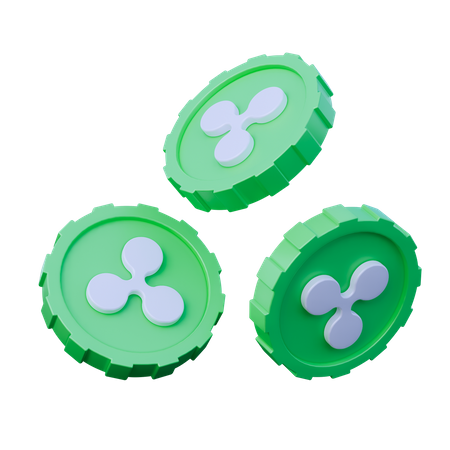 Moedas onduladas  3D Icon