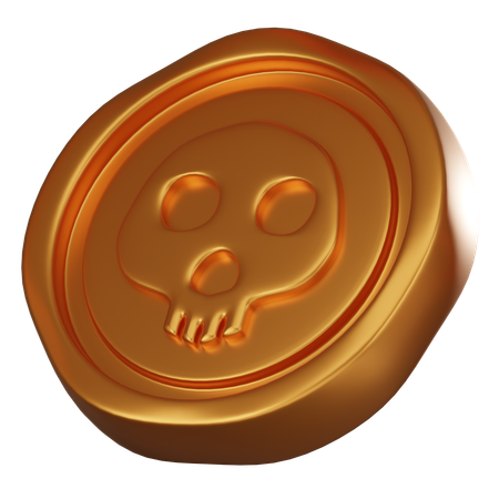 Moedas piratas  3D Icon