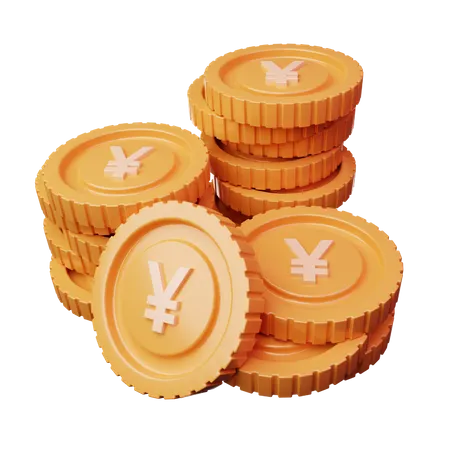 Moedas yuan  3D Icon