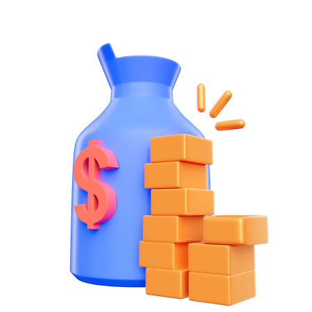 Moeny Bag 3D Icon