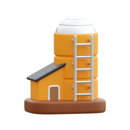 Moinho de trigo  3D Icon