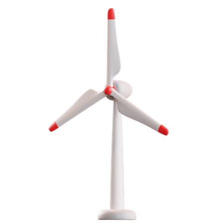 Moinho de vento  3D Illustration