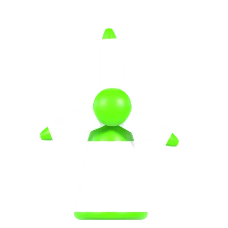 Moinho de vento  3D Icon