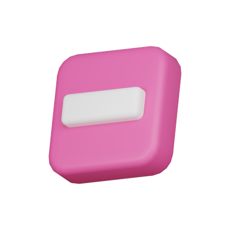 Moins  3D Icon