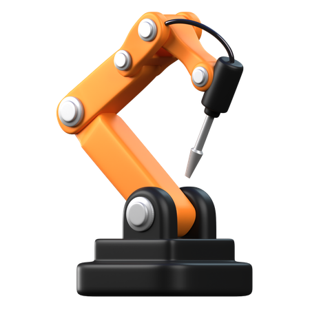 Moins tournevis bras robotique  3D Icon