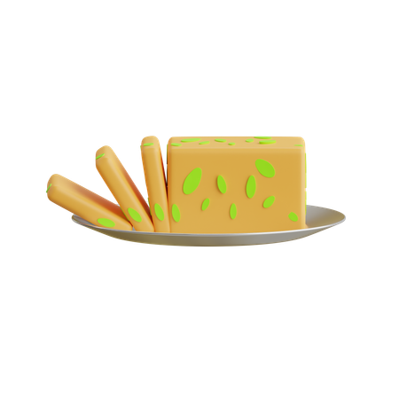 Moitié  3D Icon