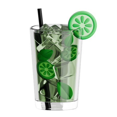Mojito au citron vert  3D Icon
