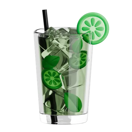Mojito au citron vert  3D Icon