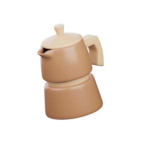 Pot de moka  3D Icon